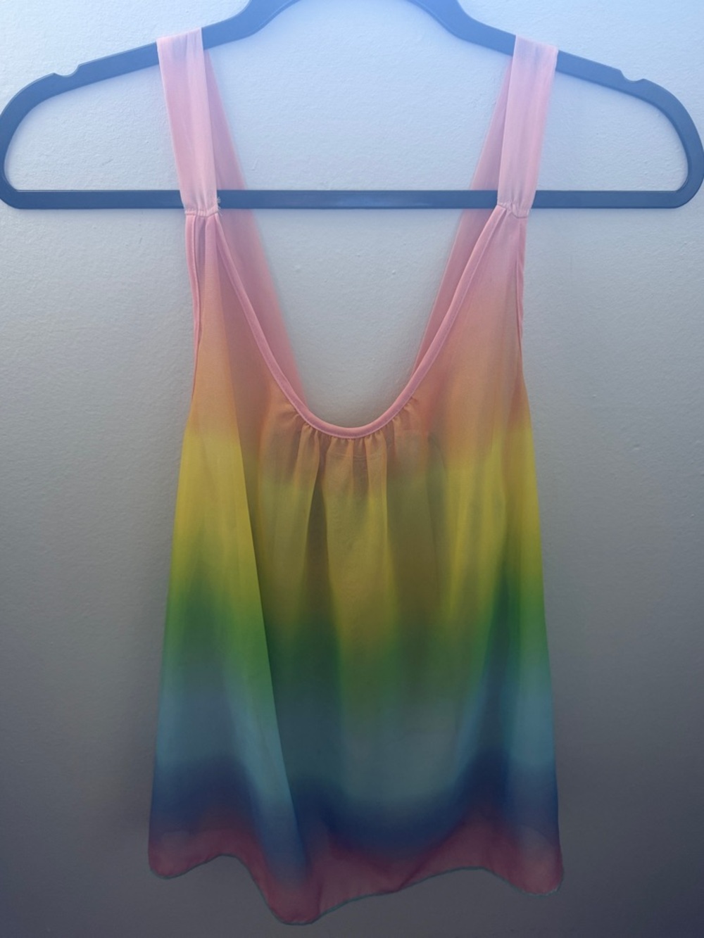Unicorn Women’s Rainbow Ombre Longline-Top - Multicolor 🌈